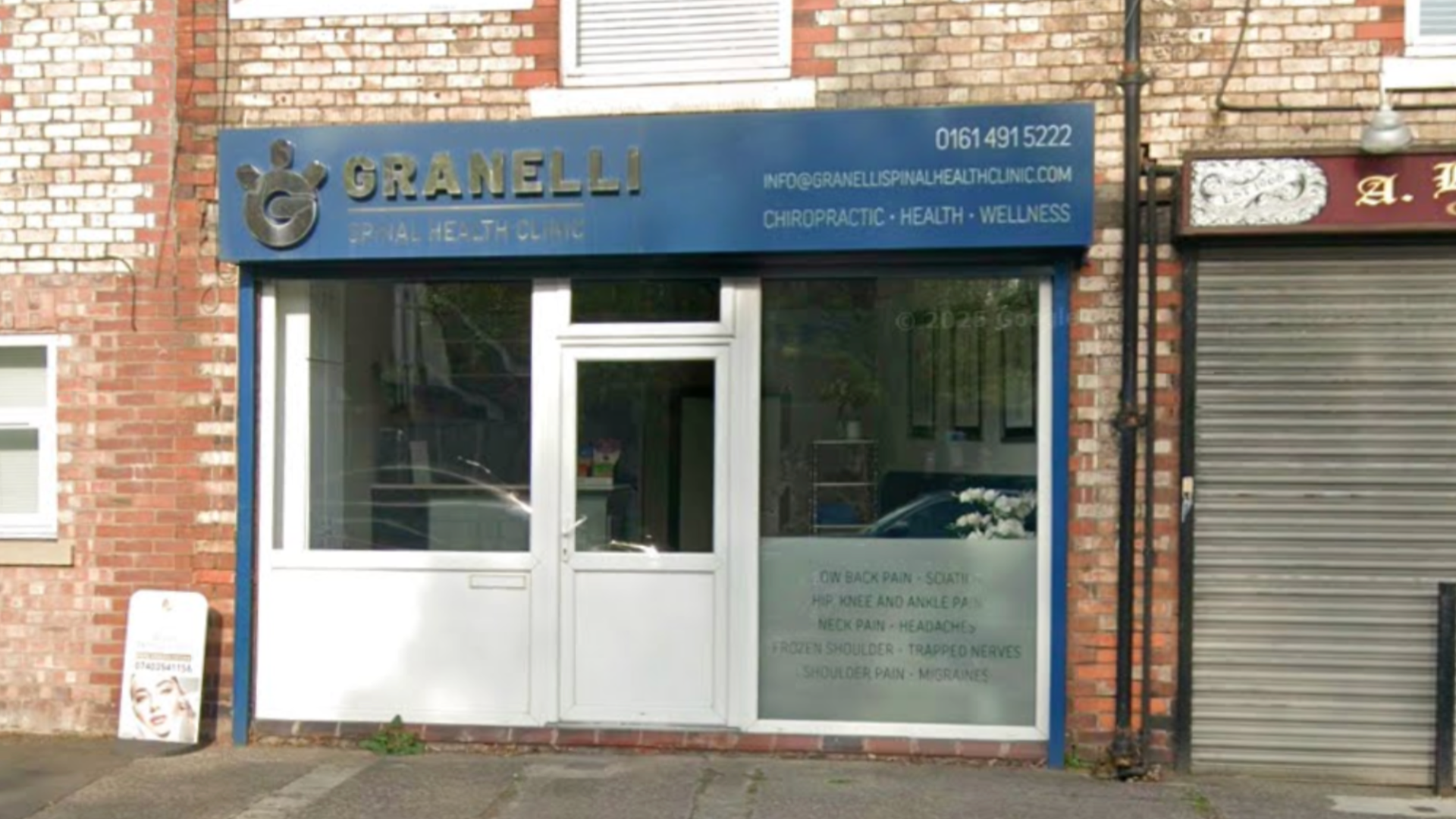 Granelli Spinal Health Clinic, Chiropractic clinic in Cheadle Hulme